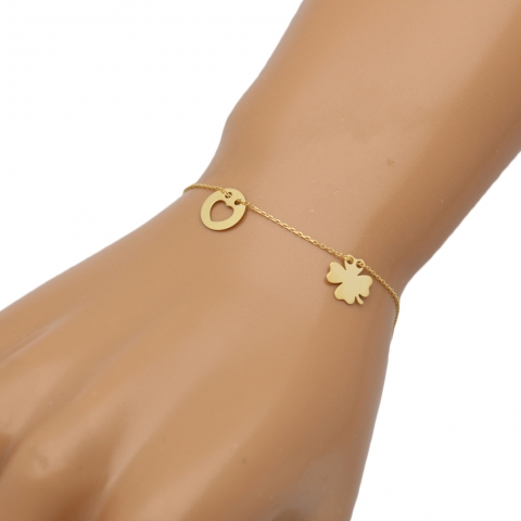 Bransoleta 17-20 cm ze złota pr.585