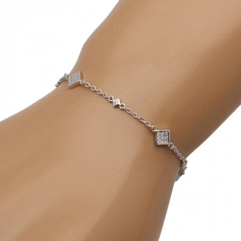 Bransoleta 17-21 cm ze srebra pr.925