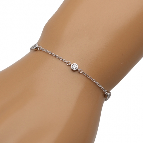 Bransoleta 17-21 cm ze srebra pr.925