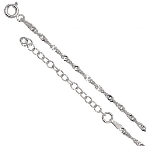 Łańcuch 38-43 cm ze srebra pr.925