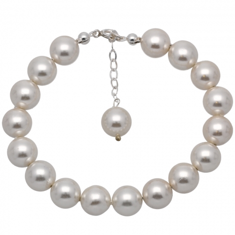 Bransoleta 19-22 cm ze Shell pearls