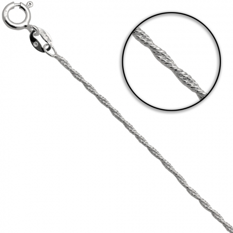 Łańcuch 42 cm ze srebra pr.925