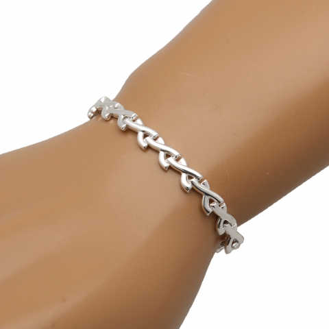 Bransoleta 19-21 cm ze srebra pr.925