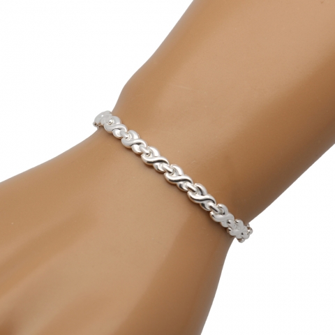 Bransoleta 19-21 cm ze srebra pr.925