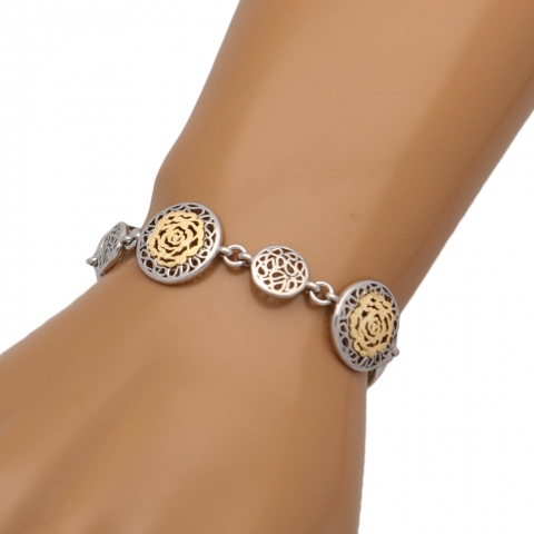 Bransoleta 17-20 cm ze srebra pr.925