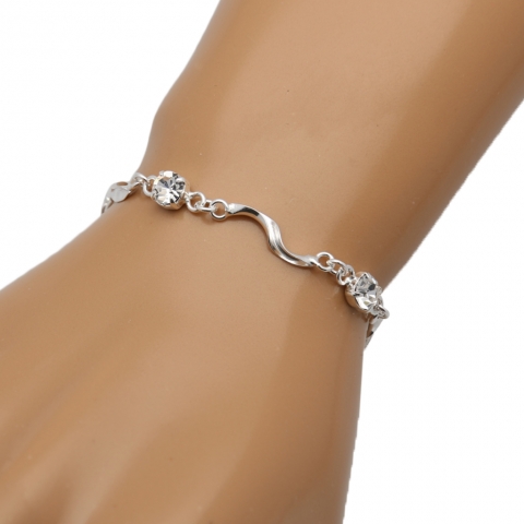 Bransoleta 19-21 cm ze srebra pr.925