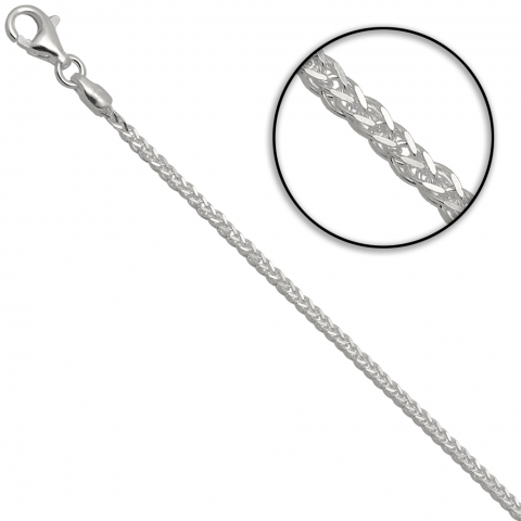 Łańcuch 45 cm ze srebra pr.925