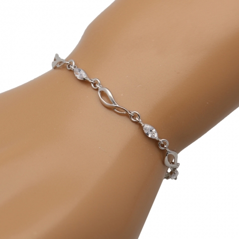 Bransoleta 18-21 cm ze srebra pr.925