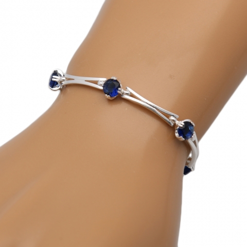 Bransoleta 19-22 cm ze srebra pr.925