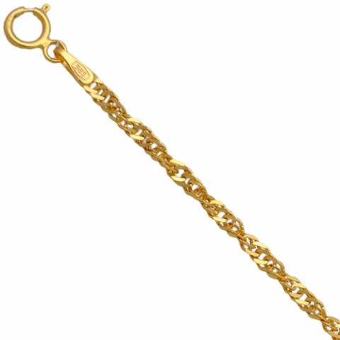 Łańcuszek 42 cm ze złota pr.585