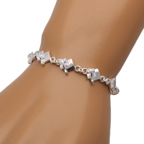 Bransoleta 19-23 cm ze srebra pr.925